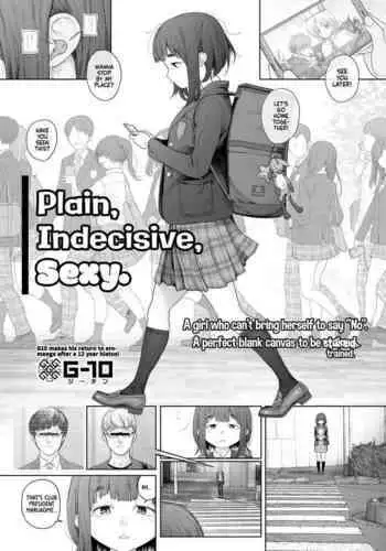 Jimi de, Shoukyokuteki de, Eroi. | Plain, Indecisive, Sexy.