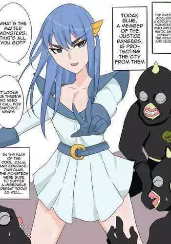 Superheroine from a Sentai series Swaps Bodies with a Low-ranking Combatant